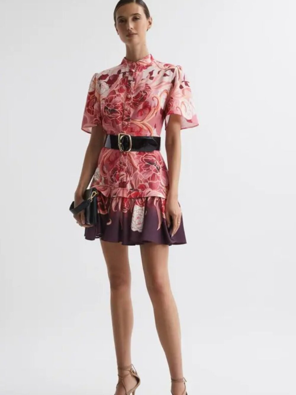 Leo Lin Floral Mini Dress